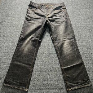 Armani Exchange Jeans Mens 34x30 Charcoal J101 Bootcut Distressed Denim Pants